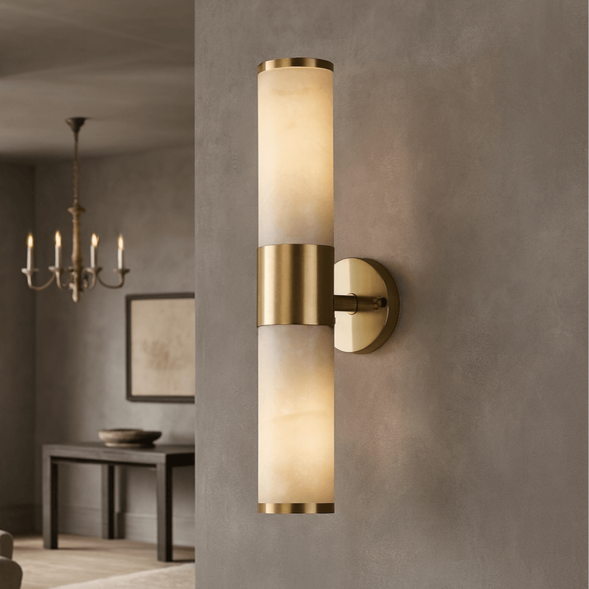 Aurelia Natural Marble Wall Sconce - fovolighting