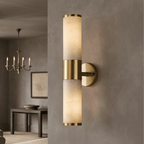 Aurelia Natural Marble Wall Sconce - fovolighting