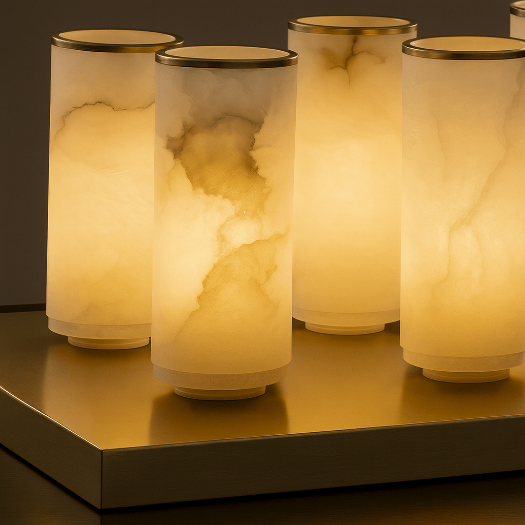 Aurelia Natural Marble Wall Sconce - fovolighting