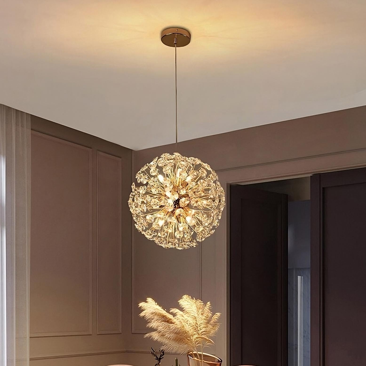 Aurelio Dandelion Sphere Chandelier - fovolighting