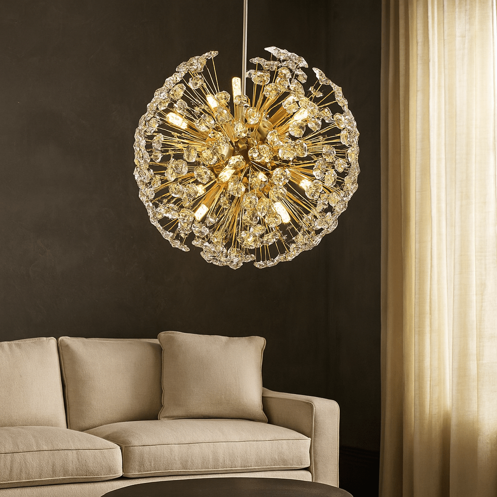 Aurelio Dandelion Sphere Chandelier - fovolighting