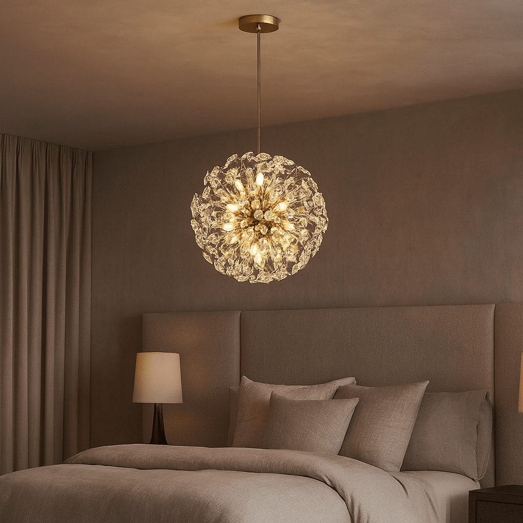 Aurelio Dandelion Sphere Chandelier - fovolighting