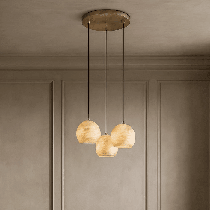 Auris 3 - Light Marble Chandelier - fovolighting