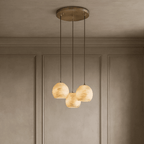 Auris 3 - Light Marble Chandelier - fovolighting