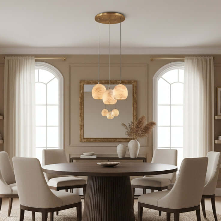 Auris 3 - Light Marble Chandelier - fovolighting