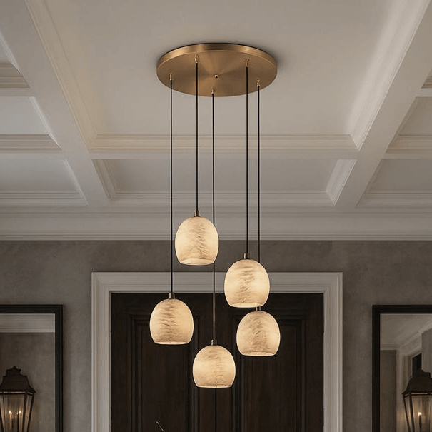 Auris 5 - Light Marble Chandelier - fovolighting