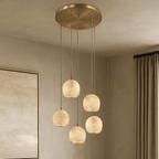 Auris 5 - Light Marble Chandelier - fovolighting