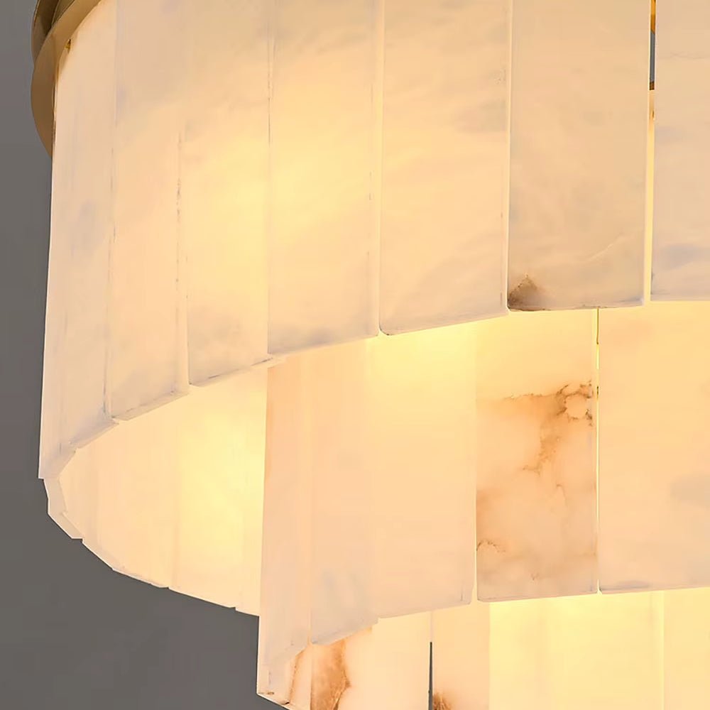 Aurora Marble Round Chandelier - fovolighting