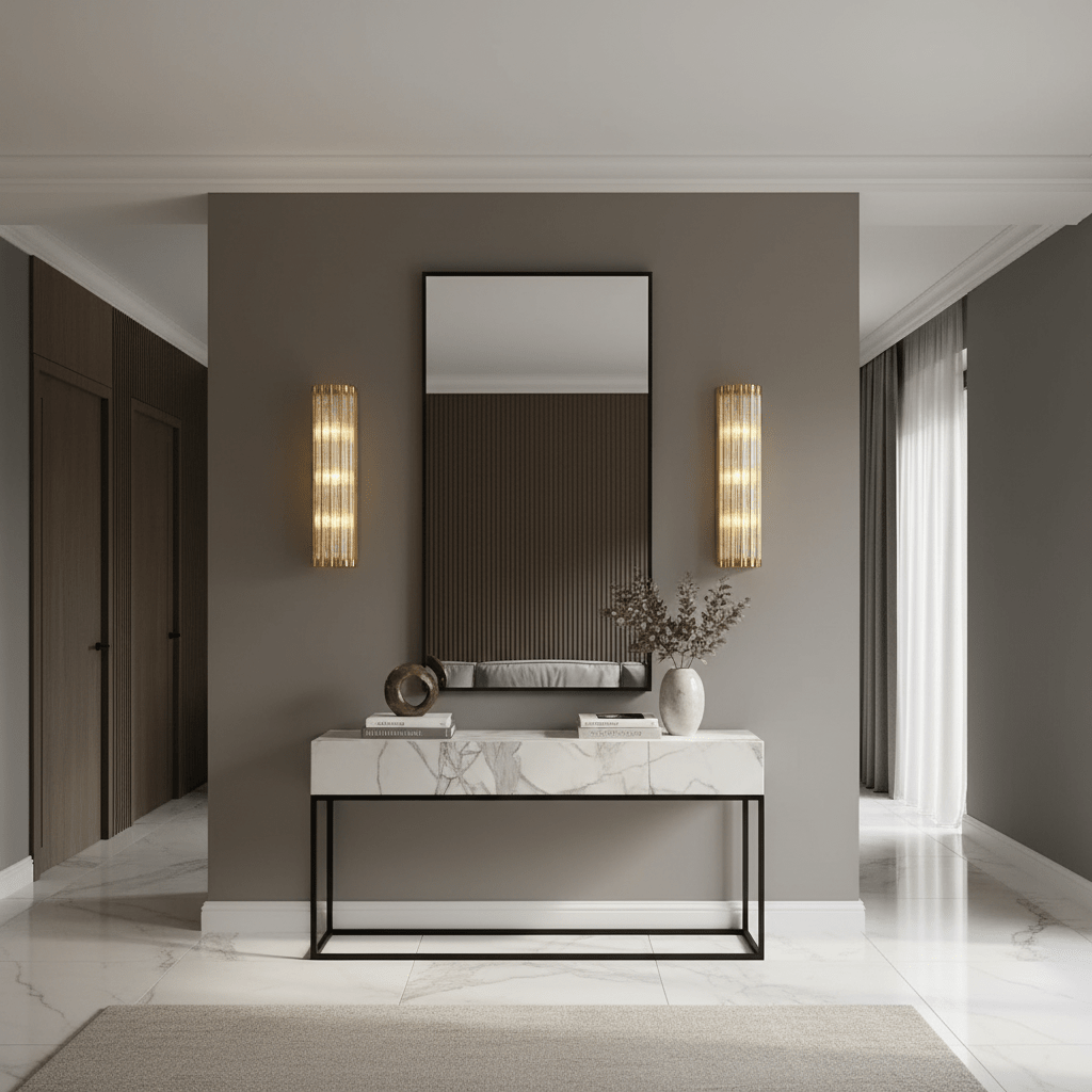 Aurum Modern Copper Glass Wall Sconce - fovolighting