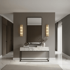 Aurum Modern Copper Glass Wall Sconce - fovolighting