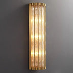 Aurum Modern Copper Glass Wall Sconce - fovolighting