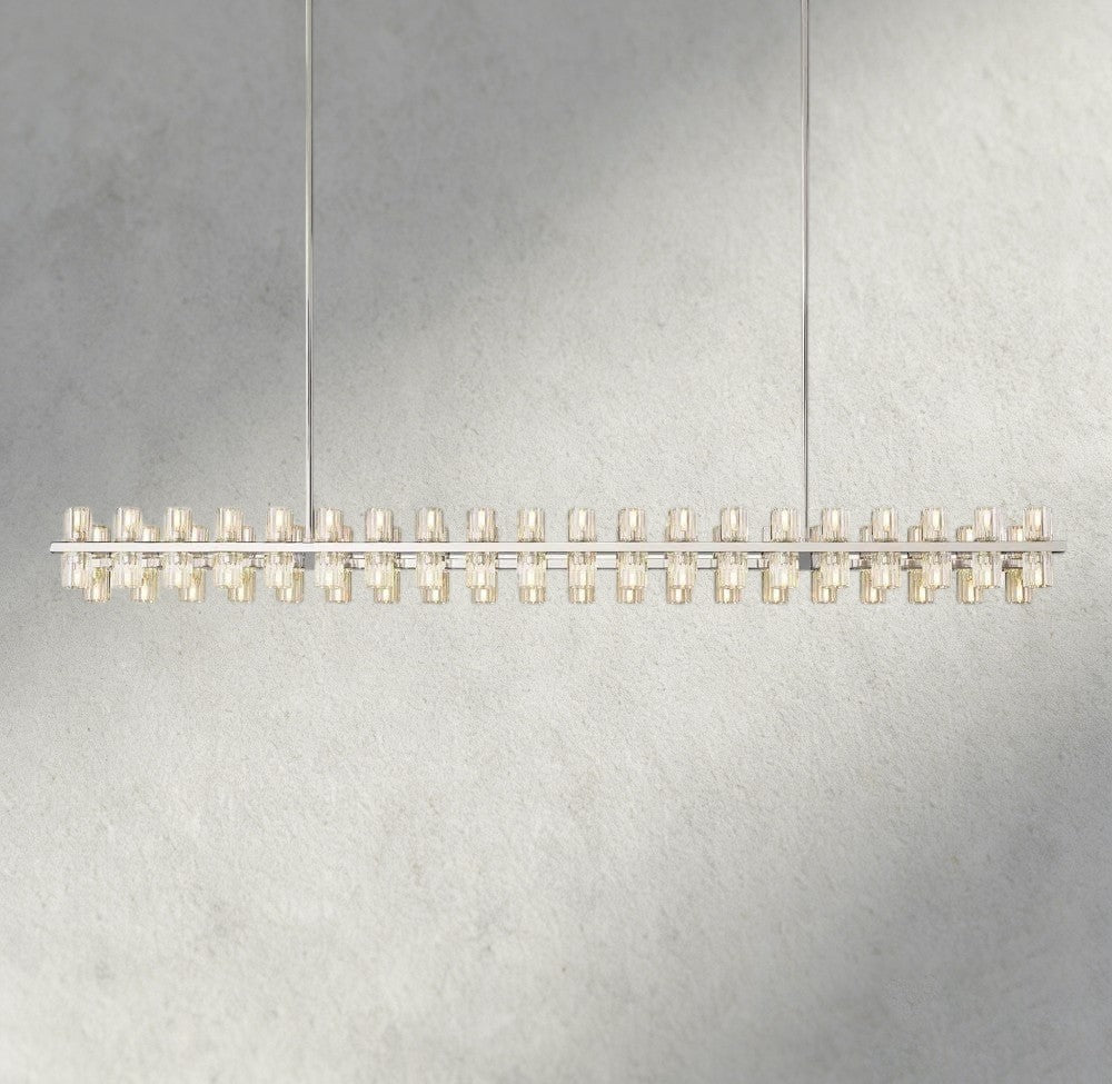 Avecho LED Rectangular Chandelier 54", 72" - fovolighting