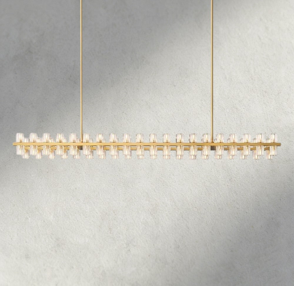 Avecho LED Rectangular Chandelier 54", 72" - fovolighting