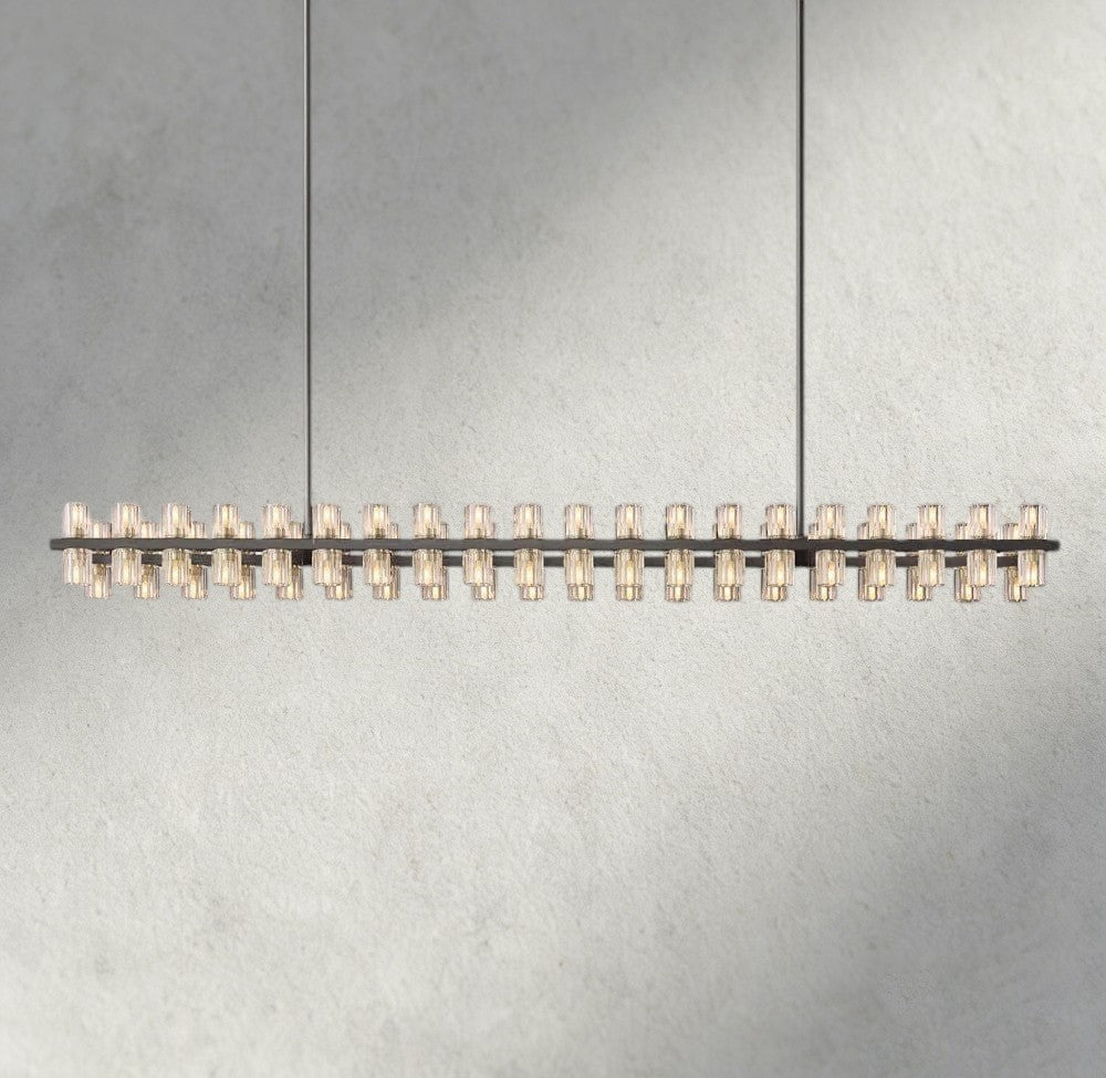 Avecho LED Rectangular Chandelier 54", 72" - fovolighting