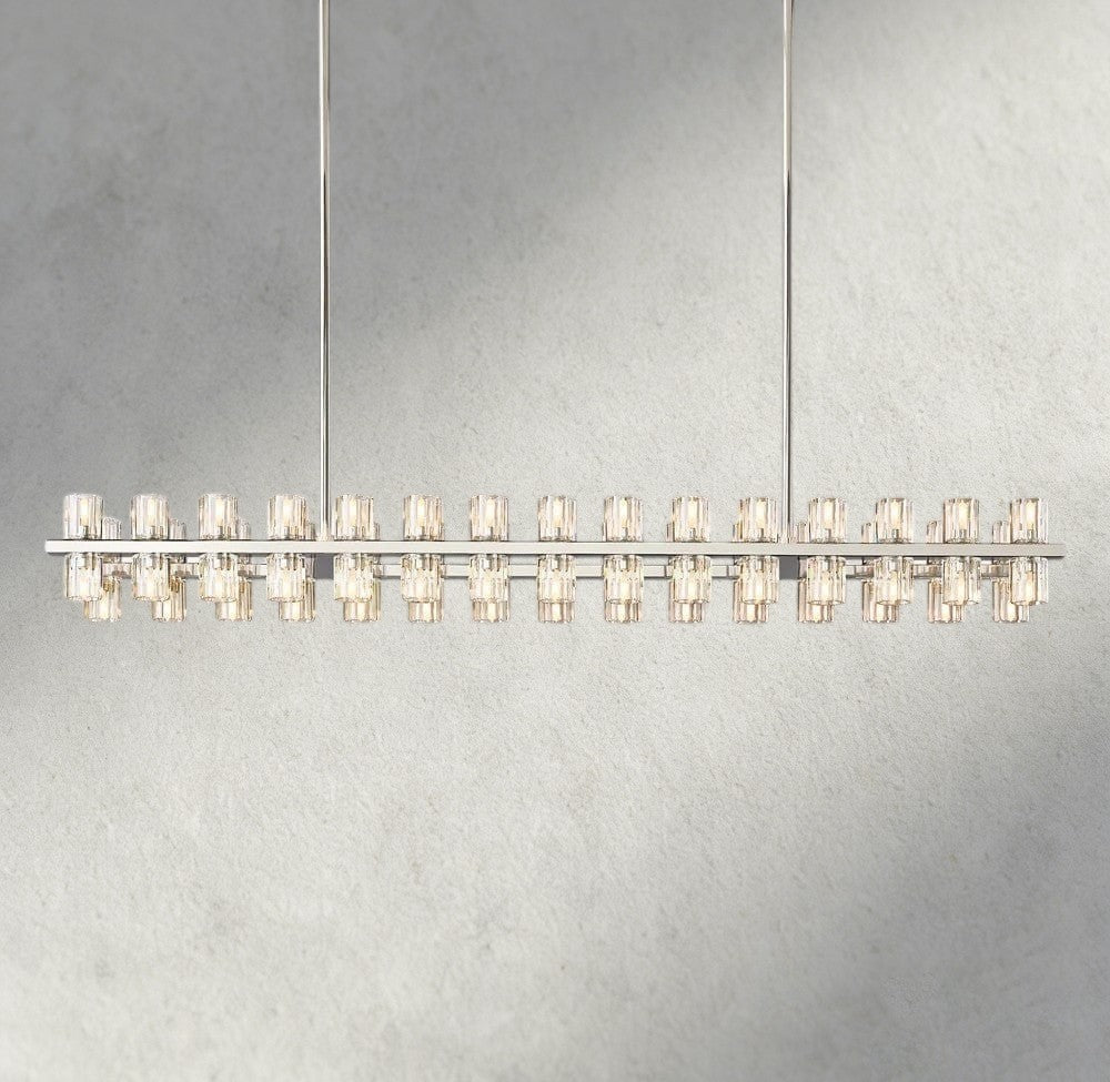 Avecho LED Rectangular Chandelier 54", 72" - fovolighting