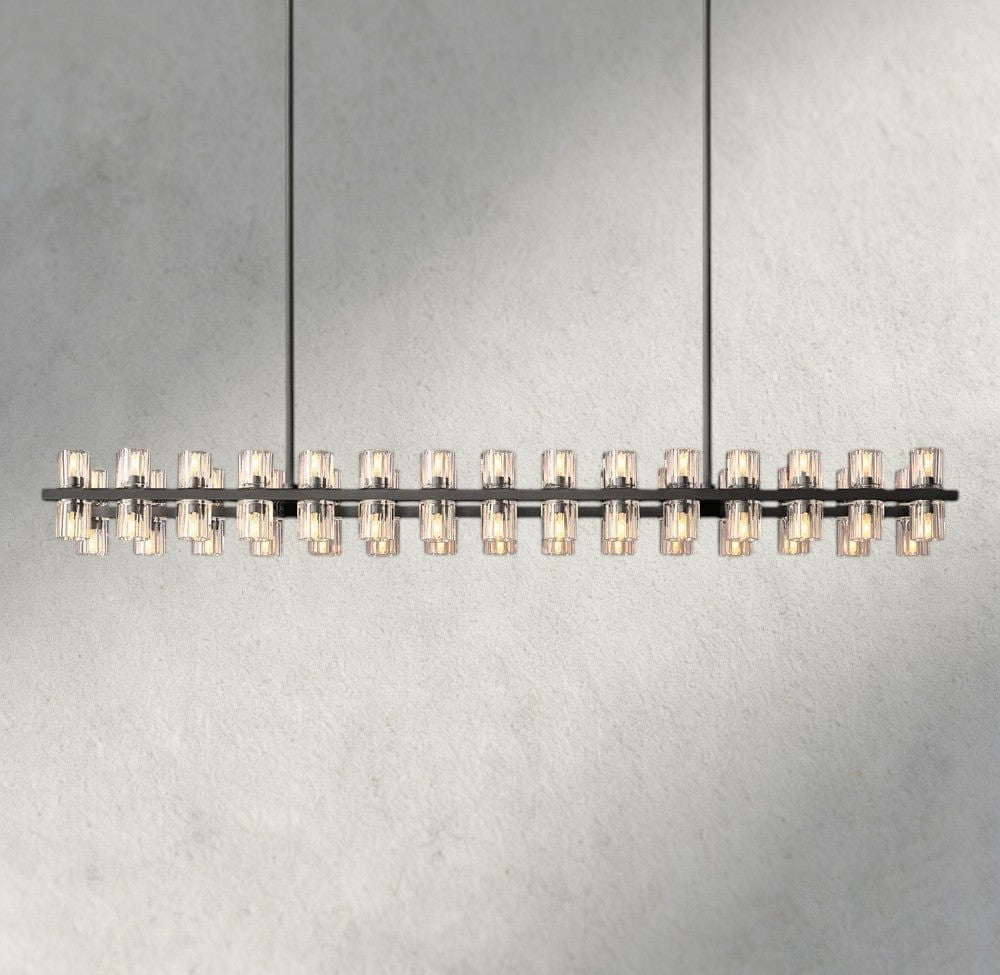 Avecho LED Rectangular Chandelier 54", 72" - fovolighting