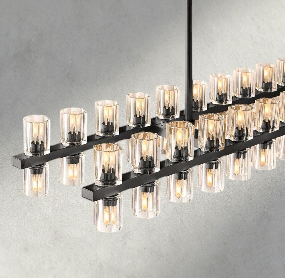 Avecho LED Rectangular Chandelier 54", 72" - fovolighting