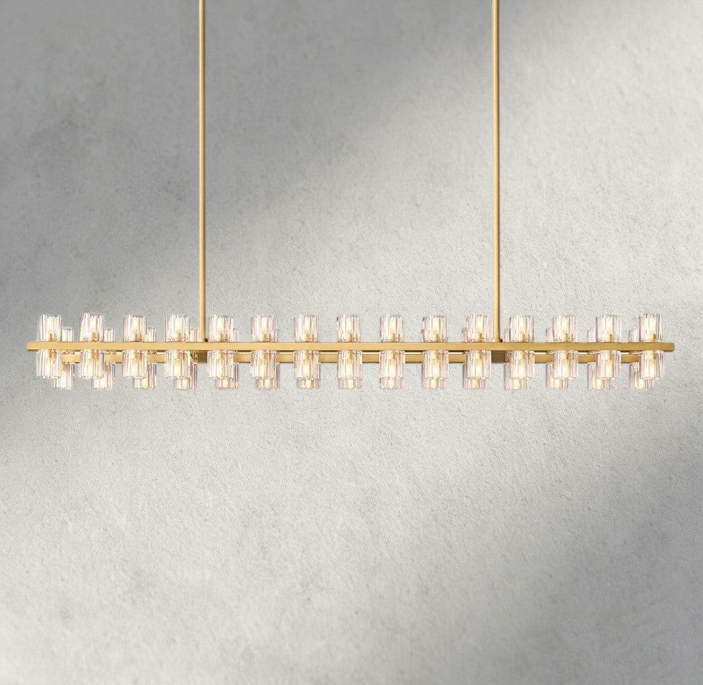 Avecho LED Rectangular Chandelier 54", 72" - fovolighting