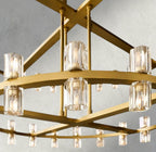 Avecho LED Round Two - Tier Chandelier 60" - fovolighting