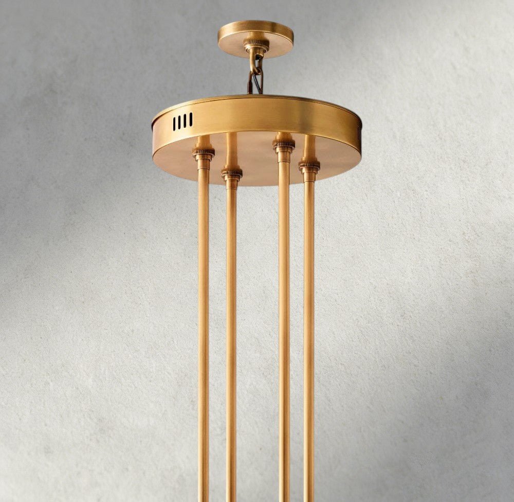 Avecho LED Round Two - Tier Chandelier 60" - fovolighting