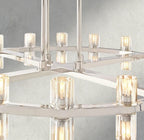 Avecho LED Round Two - Tier Chandelier 60" - fovolighting