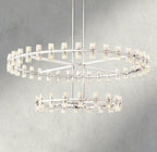 Avecho LED Round Two - Tier Chandelier 60" - fovolighting