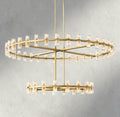 Avecho LED Round Two - Tier Chandelier 60" - fovolighting