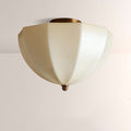 Aveline Ribbed Opal Glass Flush Mount - fovolighting