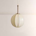 Aveline Ribbed Opal Glass Pendant - fovolighting