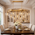 Babrette Clear Glass Linear Chandelier - fovolighting