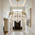 Babrette Clear Glass Round Chandelier - fovolighting