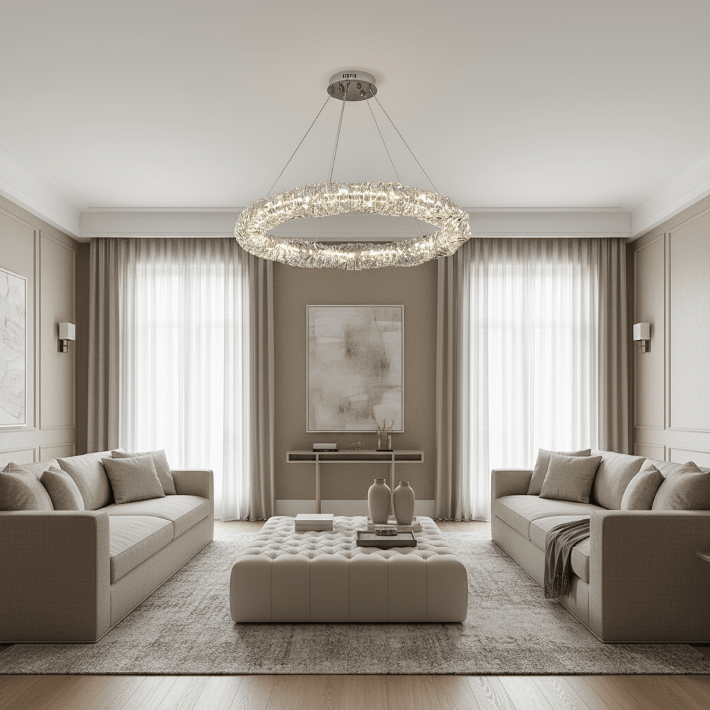 Bacci 39" Luxury Crystal Round Chandelier - fovolighting