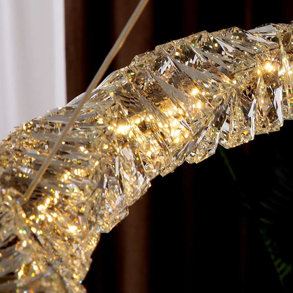 Bacci 39" Luxury Crystal Round Chandelier - fovolighting