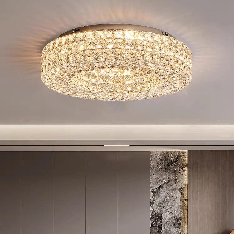 Bacci Crystal Flush Mount - fovolighting