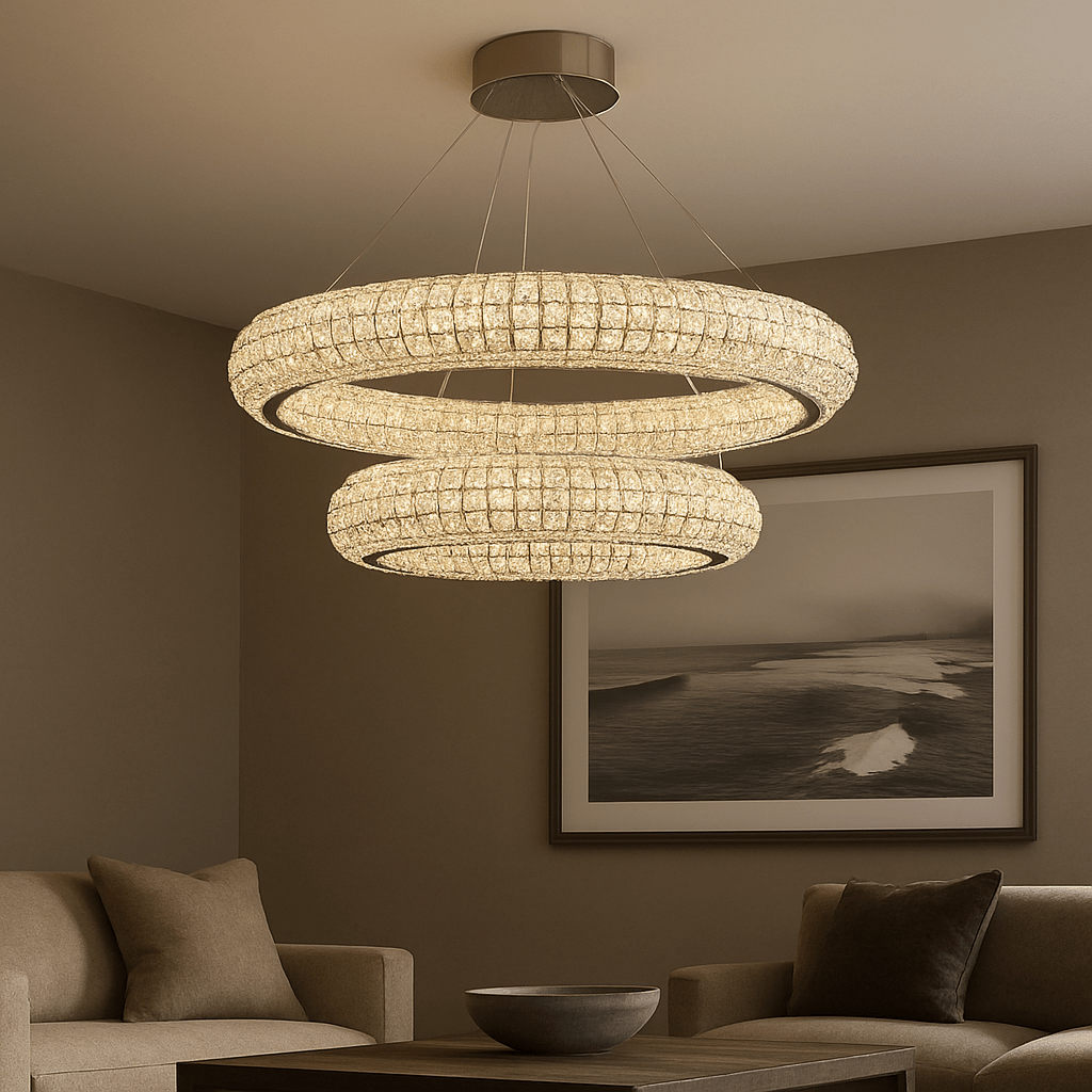 Bacci Crystal Modern Chandelier - fovolighting