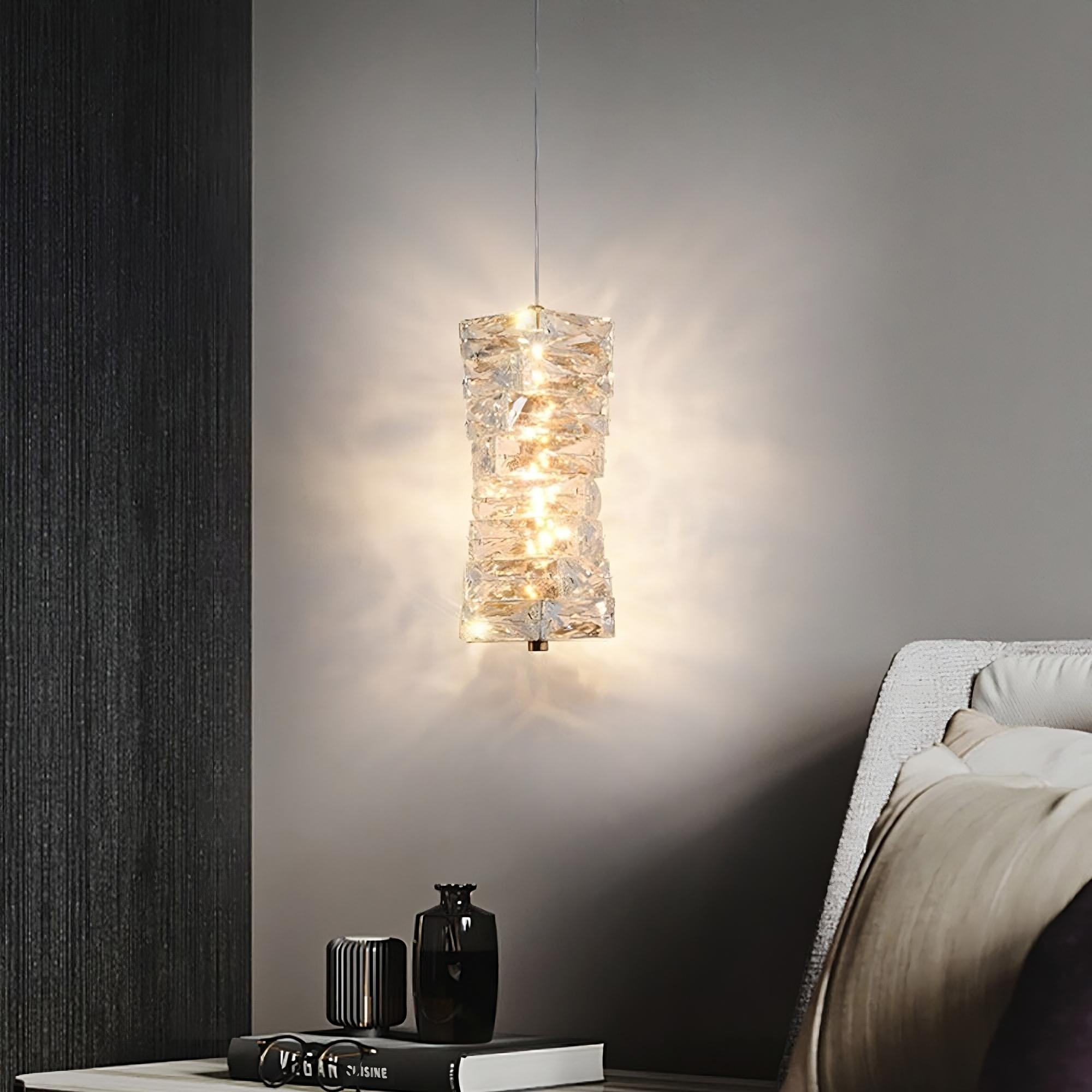 Bacci Crystal Pendant Light - fovolighting