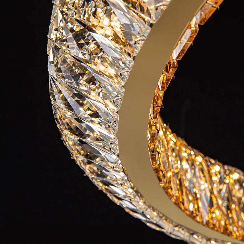 Bacci Crystal Ring Chandelier - fovolighting