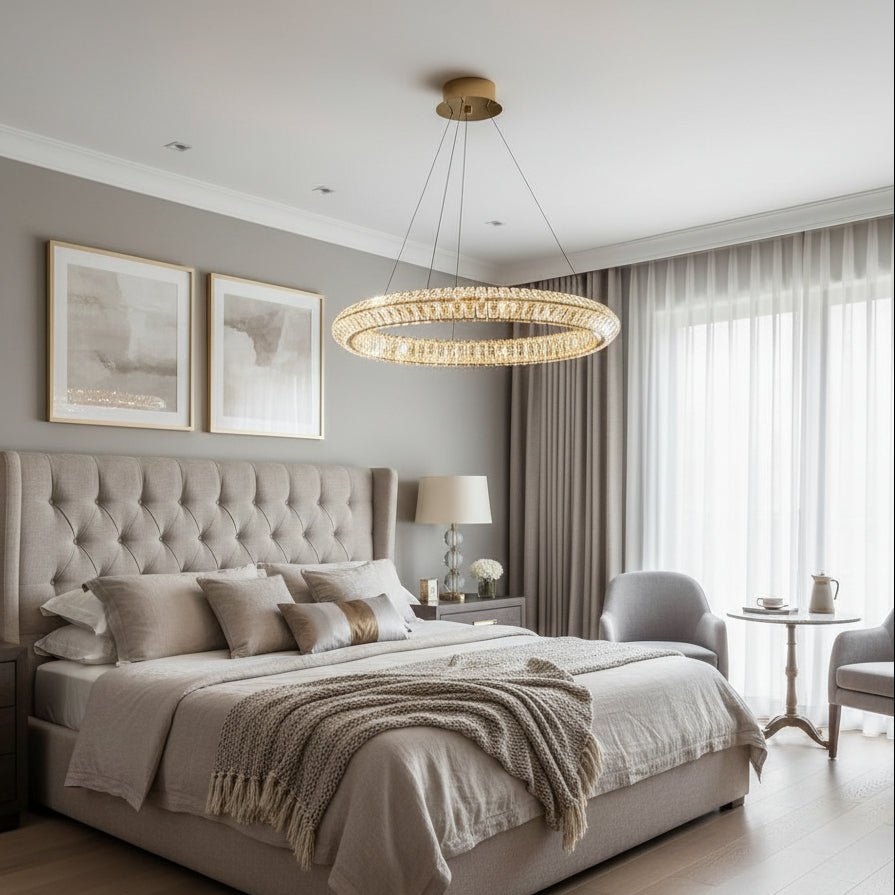 Bacci Crystal Ring Chandelier - fovolighting