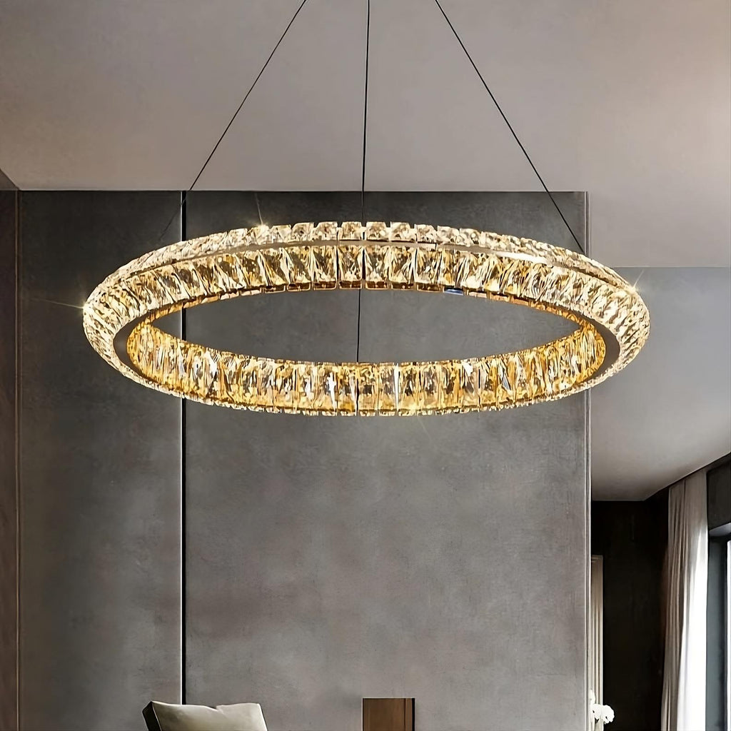 Bacci Crystal Ring Chandelier - fovolighting