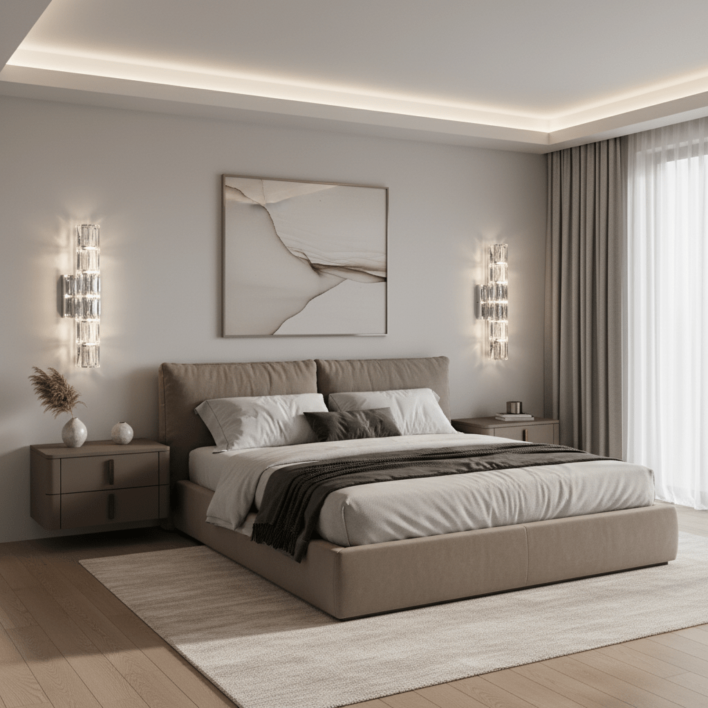 Bacci Crystal Wall Sconce - fovolighting