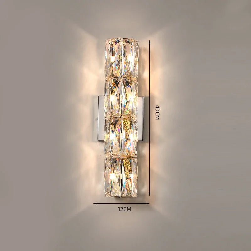 Bacci Crystal Wall Sconce - fovolighting