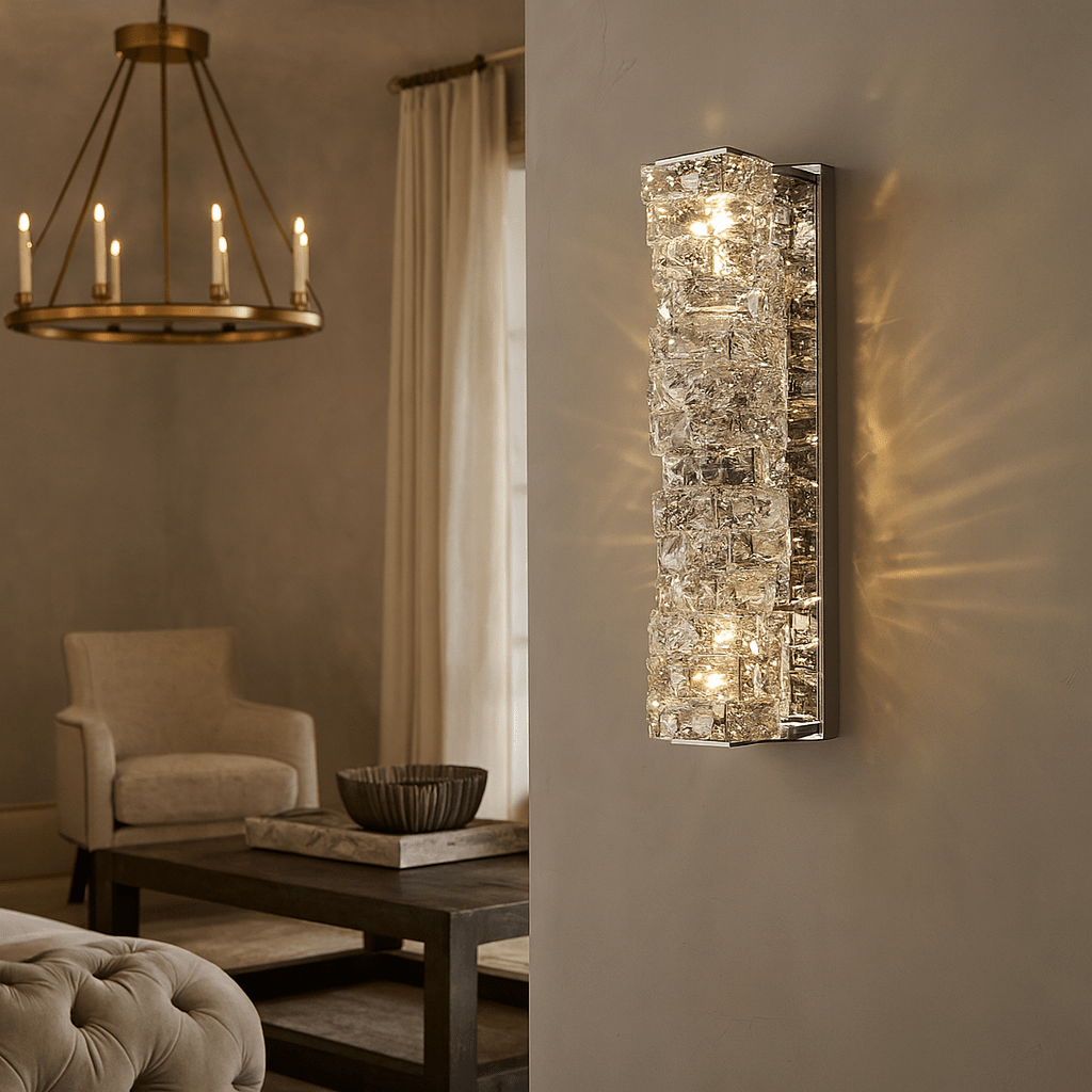 Bacci Crystal Wall Sconce - fovolighting