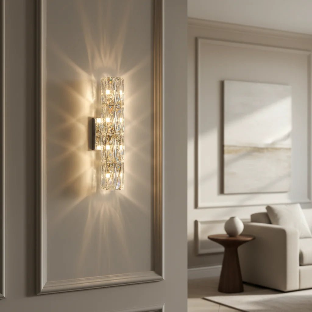 Bacci Crystal Wall Sconce - fovolighting