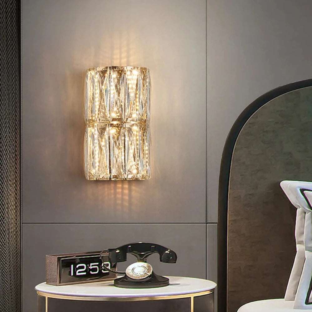 Bacci Modern Crystal Wall Sconce - fovolighting
