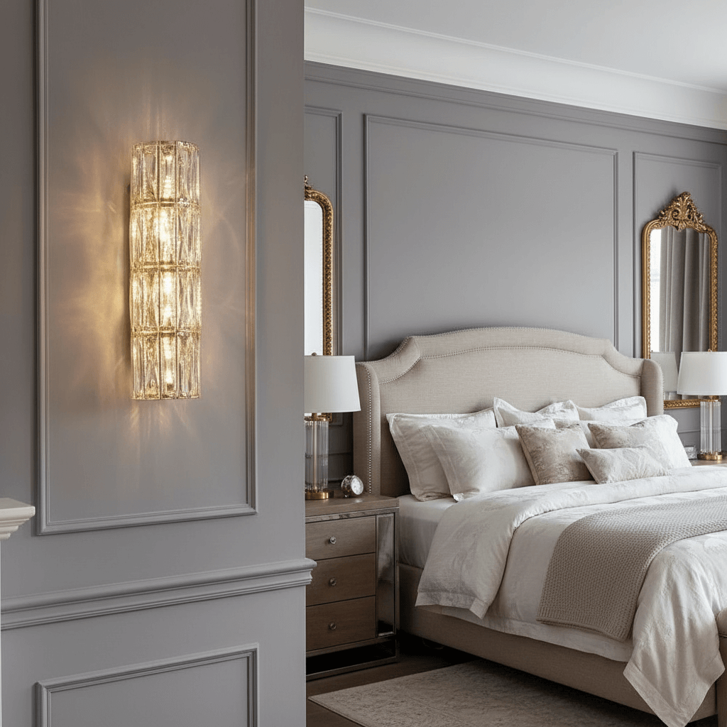 Bacci Modern Crystal Wall Sconce - fovolighting
