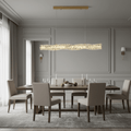 Bacci Modern Linear Crystal Dining Room Chandelier - fovolighting