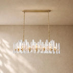 Baingham Linear Chandelier - 54’’ / Lacquered Burnished Brass