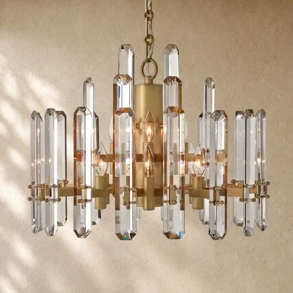 Baingham Round Chandelier - 24’’ / Lacquered Burnished Brass