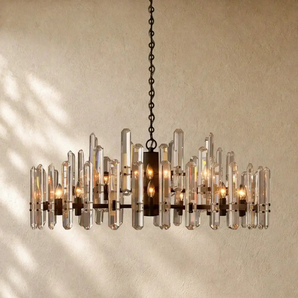 Baingham Round Chandelier - 36’’ / Bronze