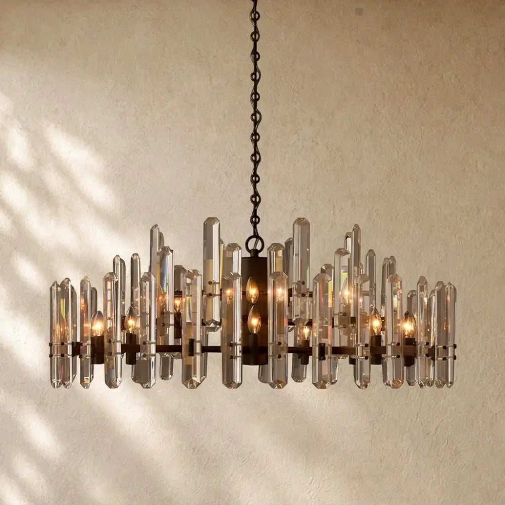 Baingham Round Chandelier - 48’’ / Bronze